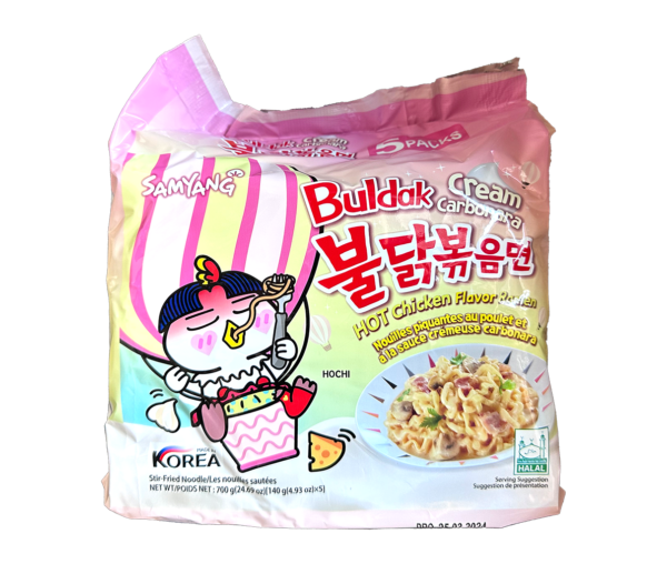 SAMYANG HOT CHICKEN FLAVOR RAMEN (CREAM CARBONARA)(#SY124875)