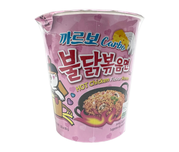 SAMYANG (CUP) HOT CHICKEN FLAVOR RAMEN (CARBONARA)(#SYC222373)