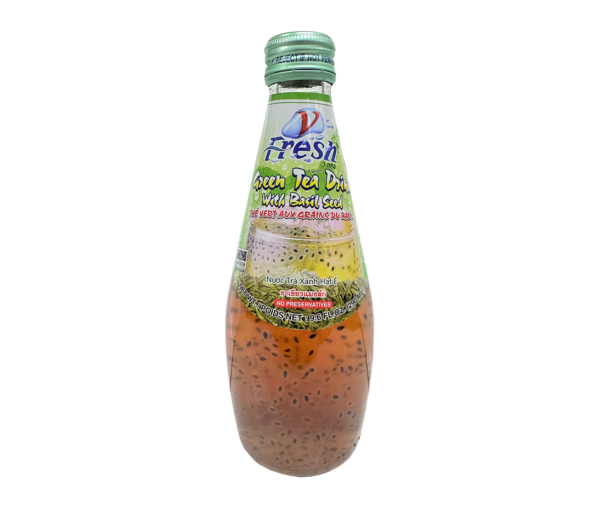 VFRESH GREEN TEA DRINK WITH BASIL SEED(#THD046378)