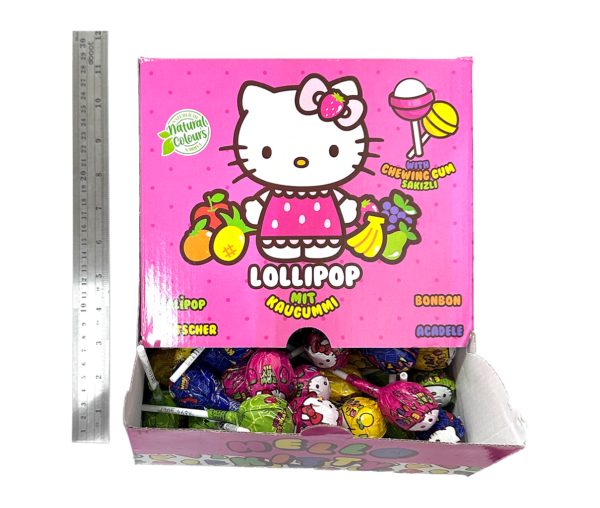 HELLO KITTY LOLLIPOP WITH GUM(#HKT003375)