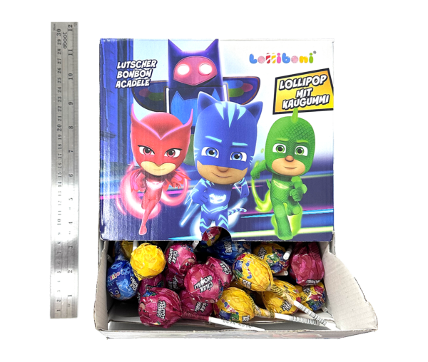 PJ MASKS LOLLIPOP WITH GUM(#PJM004921)