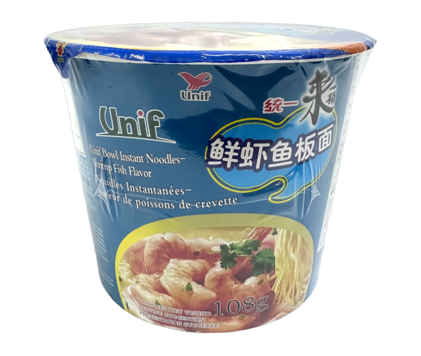 UNIF BOWL INSTANT NOODLES-SHRIMP FISH FLAVOR(#TYKC418734)